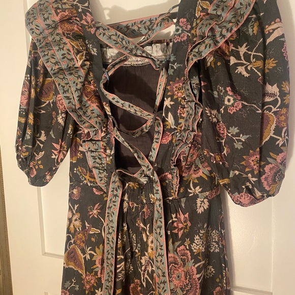 NWT SEA New York Midi Tess Print Puff Sleeve Smocked Dress - Picture 11 of 11